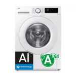 SAMSUNG Lavadora carga frontal - SAMSUNG WW90CGC04DTEEC, 9 kg, 14 programas, Blanco