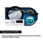 SAMSUNG Lavadora carga frontal - SAMSUNG WW90CGC04DTEEC, 9 kg, 14 programas, Blanco - Imagen 6
