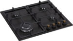VITROKITCHEN Placa de gas - VITROKITCHEN EN63RB, 4 zonas, Propane/butane, 580 mm, Antracita - Imagen 2