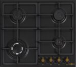 VITROKITCHEN Placa de gas - VITROKITCHEN EN63RN, 4 zonas, Propane/butane, 580 mm, Antracita