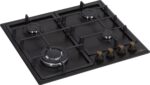 VITROKITCHEN Placa de gas - VITROKITCHEN EN63RN, 4 zonas, Propane/butane, 580 mm, Antracita - Imagen 2
