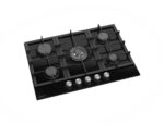 INFINITON Placa de gas - INFINITON 78GLN52, 5 zonas, Propane/butane, 500 mm, Negro
