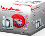 MOULINEX Robot amasador - MOULINEX QA810D, 1500 W, 8 velocidades, Inox - Imagen 3