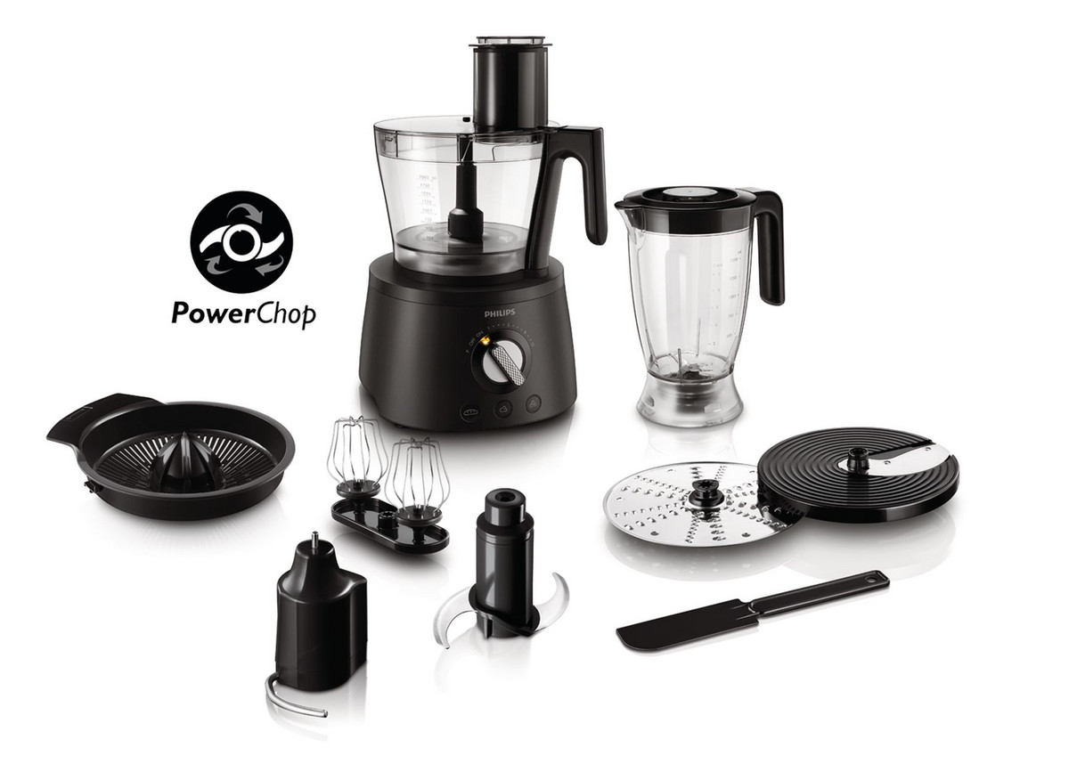 127857233_1 PHILIPS Procesadores de comida - PHILIPS PHILHR777690, 1000 W, 3,4 l, Negro - Imagen 1