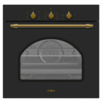Horno de Gas Butano - VITROKITCHEN HG602RB, 52 l, 59,5 cm, Antracita