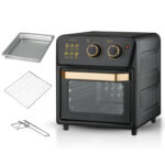 BYTELIKE Freidora sin aceite - BYTELIKE Horno Eléctrico 14L Multifuncional Home Air Fryer Horno Fryer Automático Inteligente, 1250 W, negro - Imagen 4