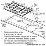 Bosch Placa gas - Bosch PCR9A5B90, 5 zonas, Gas natural, Inox - Imagen 4