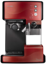 BREVILLE Cafetera express - BREVILLE VCF046X, 15 bar, 1050 W, 1 tazas, Rojo