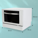 Lavavajillas compacto - KLARSTEIN Havasia UV 6 Luminance, 7 programas, 55 cm, Blanco - Imagen 7