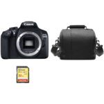 CANON Cámara compacta - CANON EOS 1300D + 32GB SD, 18 megapixel, Full HD 1080p, Negro