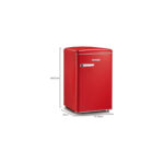 SEVERIN Nevera pequeña - SEVERIN RKS 8830, Altura 89,5 cm, Capacidad 108 l, Rojo - Imagen 5