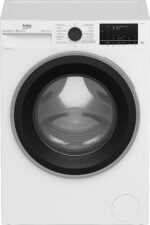 BEKO Lavadora carga frontal - BEKO B3WFT58415W, 8 kg, 1200 rpm, 15 programas, Negro