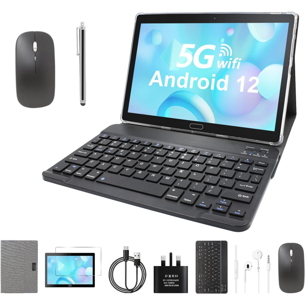 134037789_1 MANIKE P98, 128 GB, Gray, 10,4 " Full-HD, 128 GB RAM, MT8788V, Tablet Android - Imagen 1