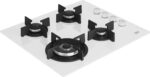 BEKO Placa de gas - BEKO 7763586724, 4 zonas, 56 cm, Blanco - Imagen 2