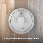AENO Robot aspirador - AENO RC4S, 14,4 V, Depósito 0,3 l, Autonomía 250 Min., Blanco - Imagen 5