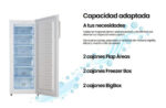Congelador vertical - INFINITON CV-172L14BEM, 172 l, 143,5 cm, Blanco - Imagen 4