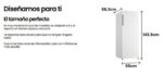 Congelador vertical - INFINITON CV-172L14BEM, 172 l, 143,5 cm, Blanco - Imagen 7