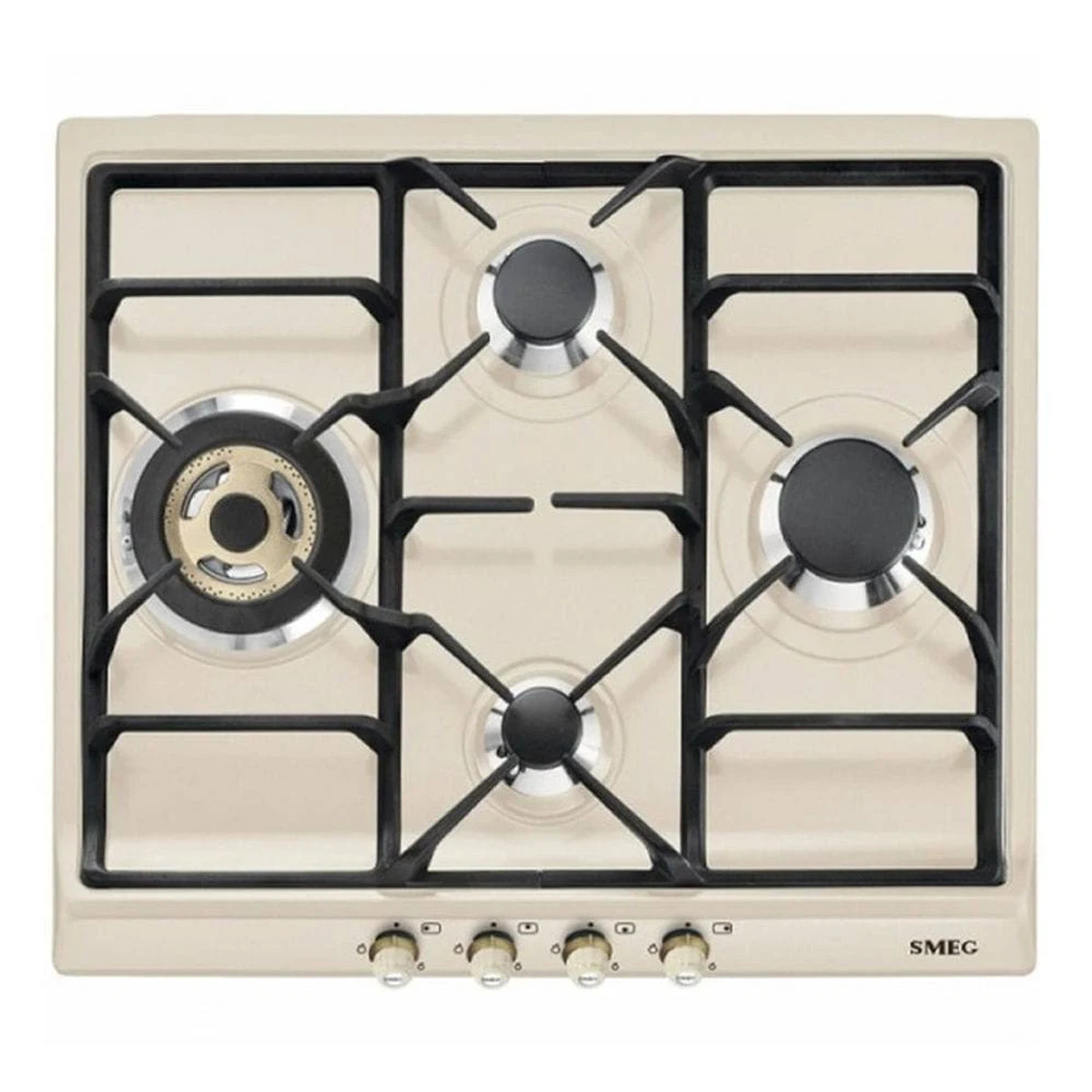 134249672_1 SMEG Placa de gas - SMEG SR764PO, 4 zona(s) zonas, 600 mm, Blanco - Imagen 1