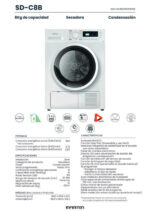 INFINITON Secadora de condensación - INFINITON SD-C8B, Condensación, 8 kg, 16 programas, Blanco - Imagen 2