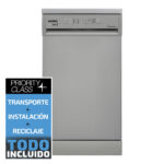 SAUBER Lavavajillas libre instalación 45 cm - SAUBER SERIE 1-DW453X V, 4 programas, 44,8 cm, Inox