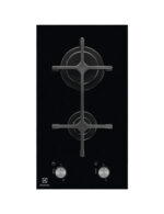 ELECTROLUX Placa de gas - ELECTROLUX EGC3322NVK, 2 zonas, 290 mm, Negro