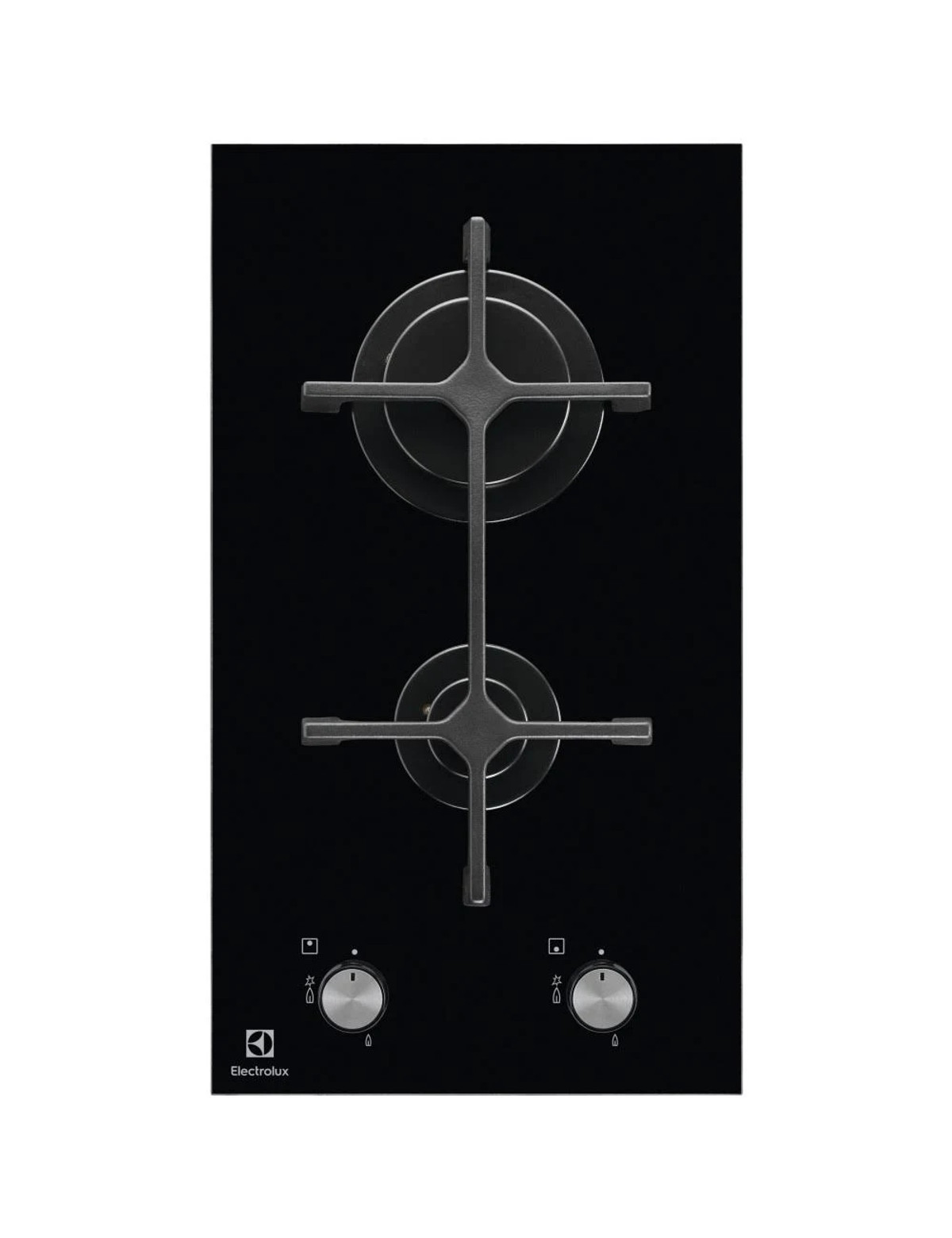 134272279_1 ELECTROLUX Placa de gas - ELECTROLUX EGC3322NVK, 2 zonas, 290 mm, Negro - Imagen 1
