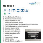 Horno multifunción - CATA ME4006X, Integrado + Libre instalación, Sí, 40 l, 45,6 cm, NA - Imagen 5