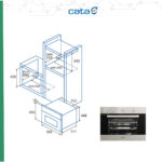 Horno multifunción - CATA ME4006X, Integrado + Libre instalación, Sí, 40 l, 45,6 cm, NA - Imagen 6