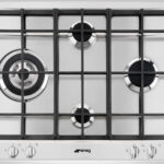 SMEG Placa de gas - SMEG P261XGH, 4 zona(s) zonas, Cilíndrico, 60 cm, Inox