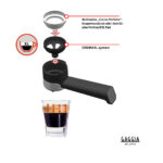 GAGGIA Cafetera express - GAGGIA ESPRESSO EVOLUTION, 15 bar, 1900 W, 2 tazas, Negro - Imagen 6