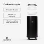 Nevera pequeña - KLARSTEIN Mr. Barbot, Altura 92,5 cm, Negro - Imagen 6