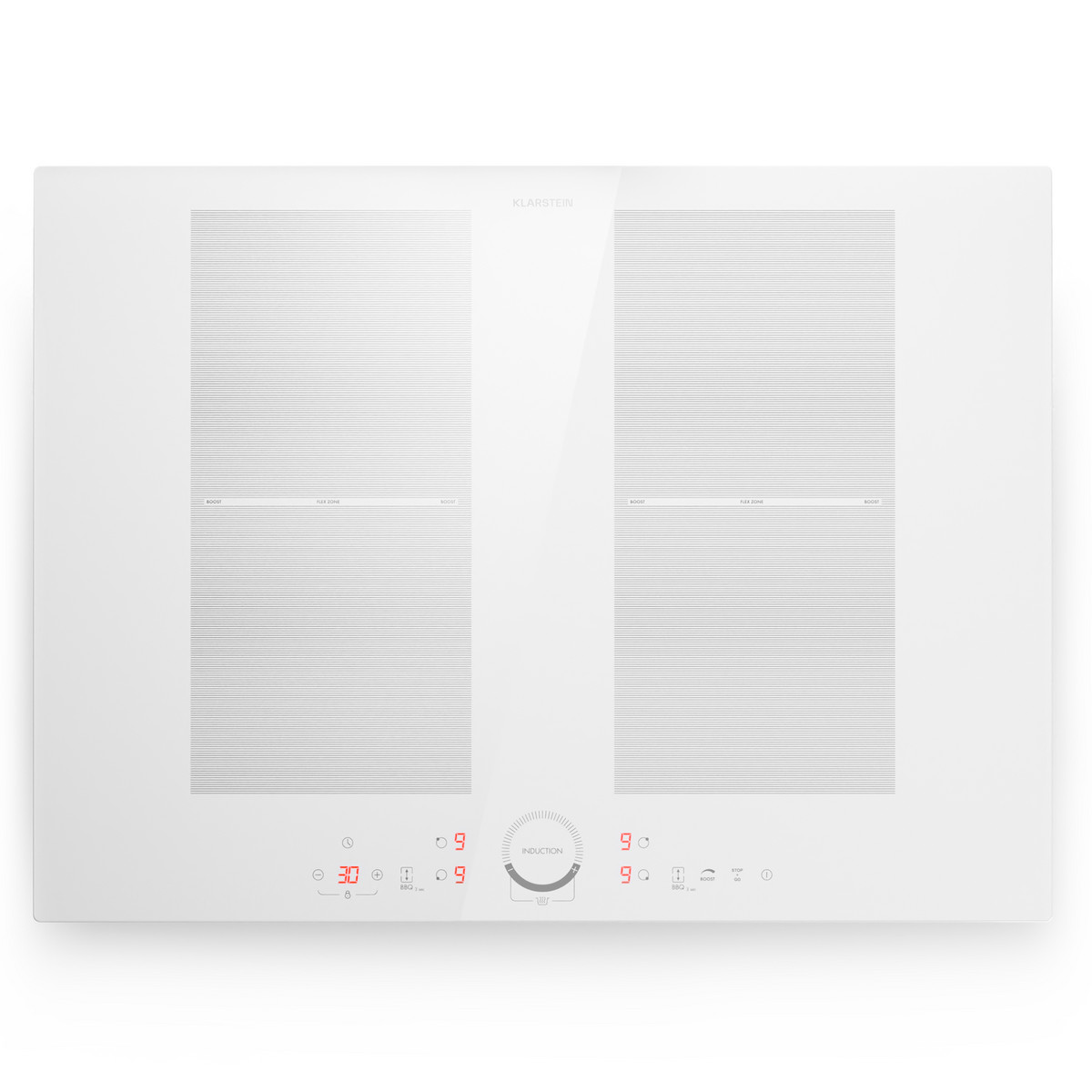 134554171_1 KLARSTEIN Placa de inducción - KLARSTEIN Delicatessa 70 Flex, 4 zonas, 72 cm, Blanco - Imagen 1