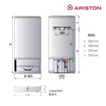 LYDOS Termo eléctrico - LYDOS HYBRID 100L + INSTAFIX ARISTON, 100 l, Blanco - Imagen 5