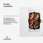 KLARSTEIN Placa de inducción - KLARSTEIN Delicatessa 77 Flex, 4 zonas, 77 cm, Blanco - Imagen 4