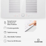 KLARSTEIN Placa de inducción - KLARSTEIN Delicatessa 77 Flex, 4 zonas, 77 cm, Blanco - Imagen 6