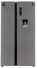 Frigorifico americano - INFINITON SBS-562A77XDC, No Frost, Altura 177 cm, Capacidad 539 l, Inox
