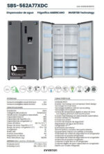Frigorifico americano - INFINITON SBS-562A77XDC, No Frost, Altura 177 cm, Capacidad 539 l, Inox - Imagen 3