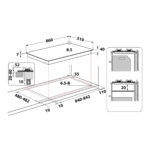 WHIRLPOOL Placa de gas - WHIRLPOOL GMAL 9522/IXL, 5 zonas, Metano, 860 mm, Inox - Imagen 3