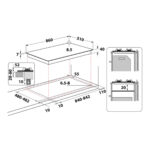 WHIRLPOOL Placa de gas - WHIRLPOOL GMAL 9522/IXL, 5 zonas, Metano, 860 mm, Inox - Imagen 4