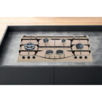 HOTPOINT Placa de gas - HOTPOINT PHN 960MST (AV) R/HA, 5 zonas, Metano, 870 mm, Beis - Imagen 2
