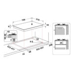 HOTPOINT Placa de gas - HOTPOINT FTGHL 751 D/IX/HA, 5 zonas, Metano, 75 cm, Inox - Imagen 3