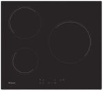 CANDY Placa de inducción - CANDY CAN8016361953253, 3 zonas, 590 mm, Negro