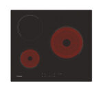 CANDY Placa de inducción - CANDY CAN8016361953253, 3 zonas, 590 mm, Negro - Imagen 2