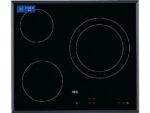 AEG Placa vitrocerámica - AEG HK623021FB, 3 zonas, Zona grande 27 cm, Mandos independientes, 60 cm, Negro