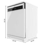Lavavajillas libre instalación 60 cm - CECOTEC Bolero Aguazero 6100 Ec, 12 servicios, 6 programas, 60 cm, 300 - Imagen 3