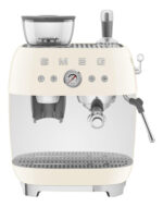 SMEG Cafetera express - SMEG EGF03CREU, 15 bar, 1650 W, 2 tazas, Beige