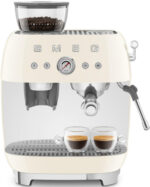 SMEG Cafetera express - SMEG EGF03CREU, 15 bar, 1650 W, 2 tazas, Beige - Imagen 2