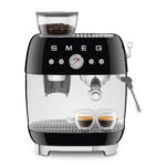 SMEG Cafetera express - SMEG EGF03BLEU, 20 bar, 1650 W, 2 tazas, Negro - Imagen 5