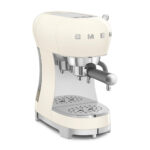 SMEG Cafetera express - SMEG ECF02CREU, 15 bar, 1350 W, 2 tazas, Crema de