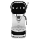 SMEG Cafetera express - SMEG ECF02BLEU, 15 bar, 1350 W, 2 tazas, Negro